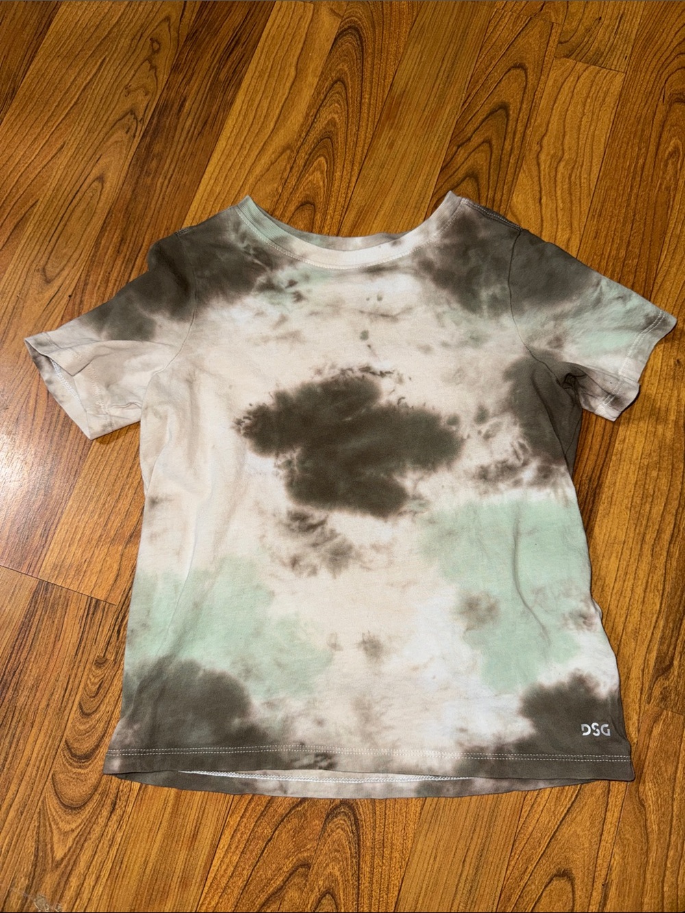 DSG Tie-Dye Tee in Mint Green and Brown